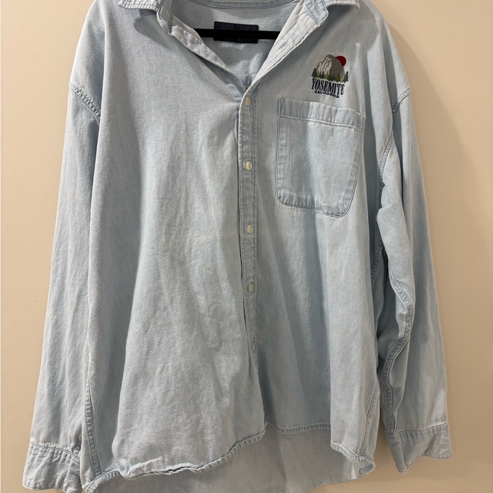 Abercrombie: Light Blue Denim Men's Shirt